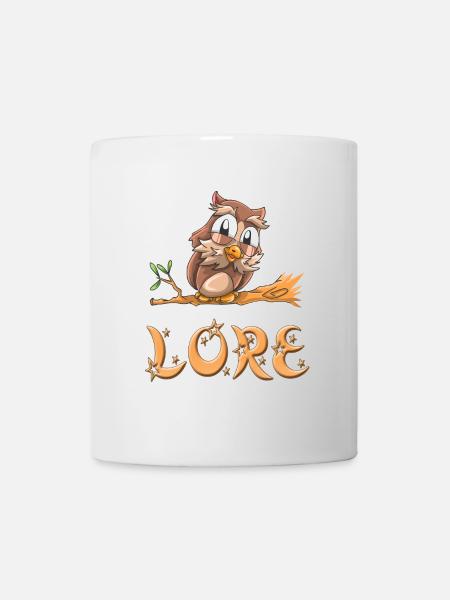 Eule Lore - Tasse - Weiß
