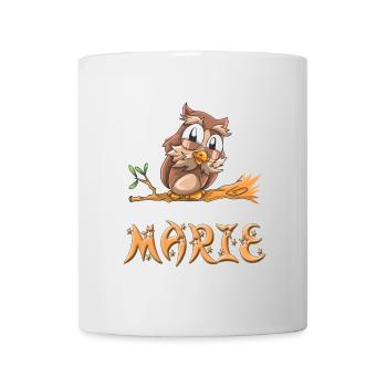 Hibou Marie - Mug blanc - blanc - Devant