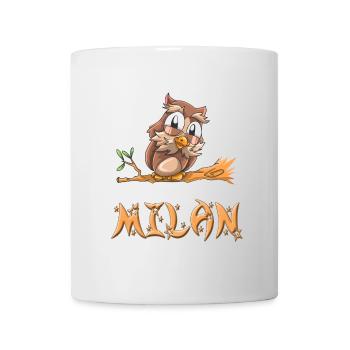 Eule Milan - Tasse - Weiß - Vorne