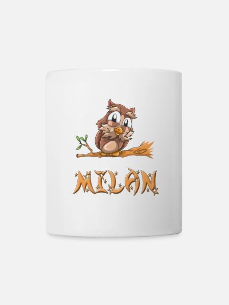 Eule Milan - Tasse - Weiß