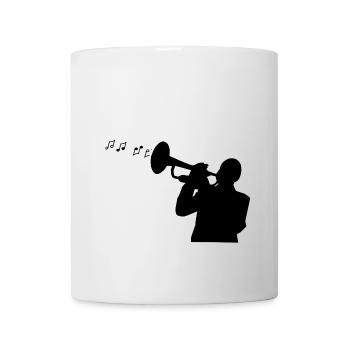 musique jazz - Mug blanc - blanc - Devant