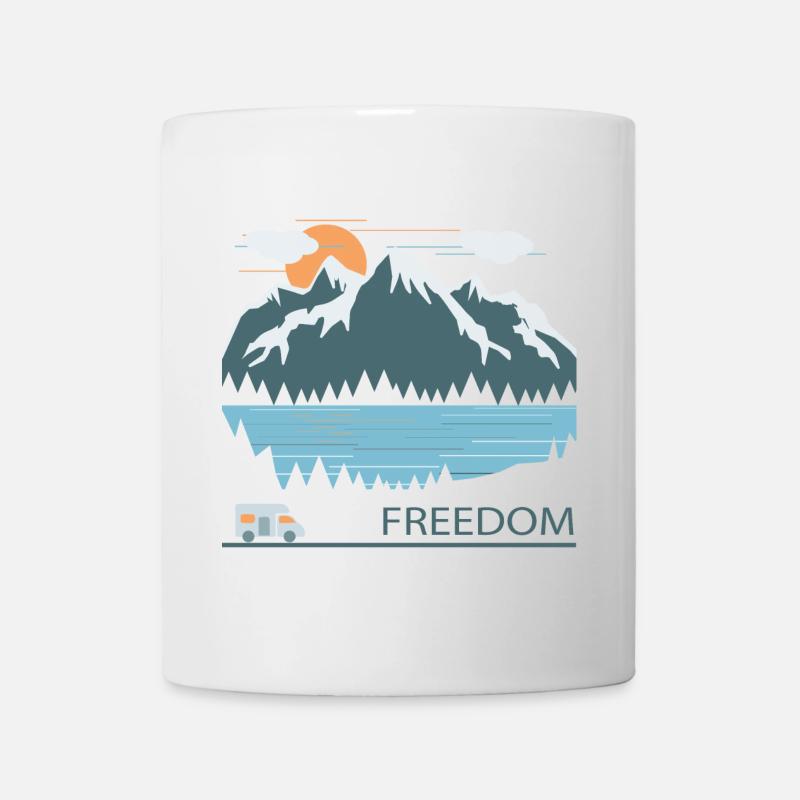 Camping - Tasse - Weiß