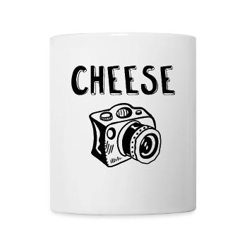 Say Cheese Camera Photographer Comic Gift Art - Mug - white - Front