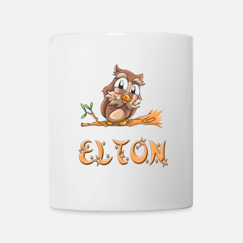 Eule Elton - Tasse - Weiß