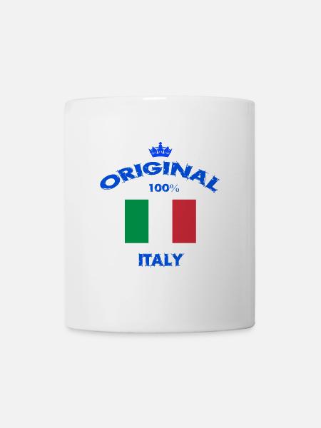 Italie Original 100 % / Cadeau Italy - Mug blanc - blanc