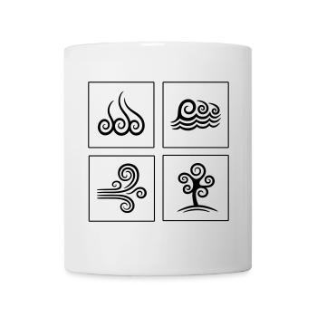4 Elemente - Tasse - Weiß - Vorne
