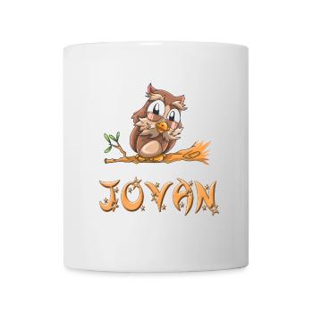 Hibou Jovan - Mug blanc - blanc - Devant