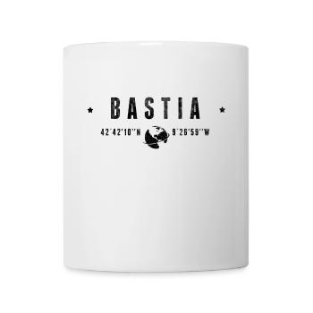 Bastia Coordonnées Géographiques Stylisées - Mug blanc - blanc - Devant