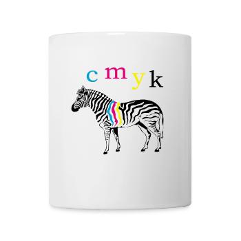 CMYK Zebra - Mug - white - Front