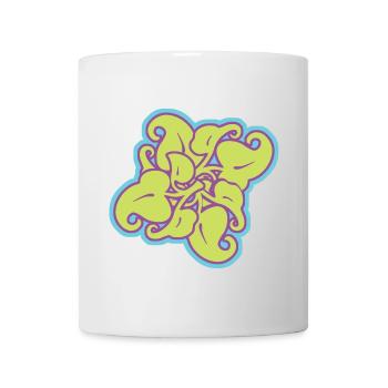 Mandala Artic Pattern in Lime - Mug - white - Front