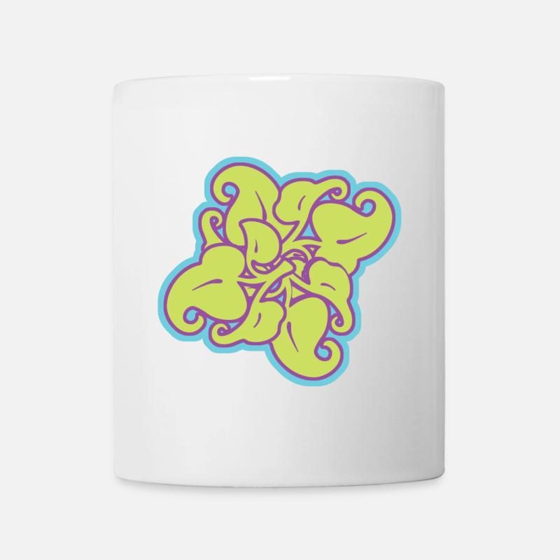 Mandala Motif Arctique à la chaux - Mug blanc - blanc