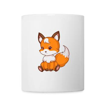 Süsser sitzender Fuchs - Tasse - Weiß - Vorne