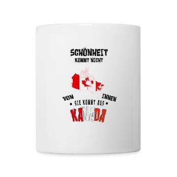 Schönheit kommt aus Kanada - Tasse - Weiß - Vorne