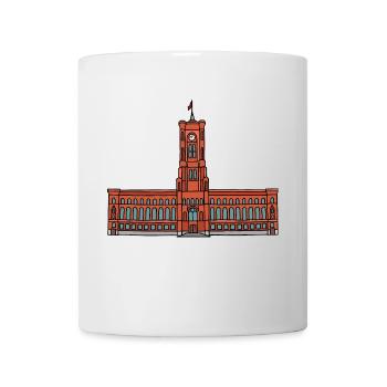Rotes Rathaus BERLIN - Tasse - Weiß - Vorne