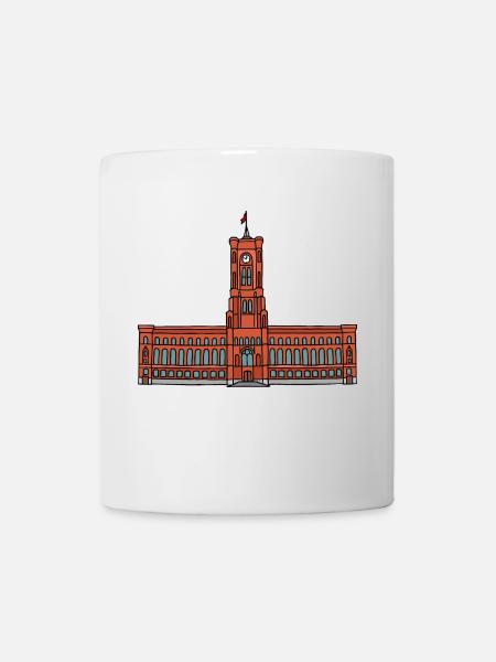 Rotes Rathaus BERLIN - Tasse - Weiß
