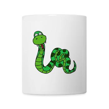 serpent nouée Tiermotiv - serpent drôle - Mug blanc - blanc - Devant