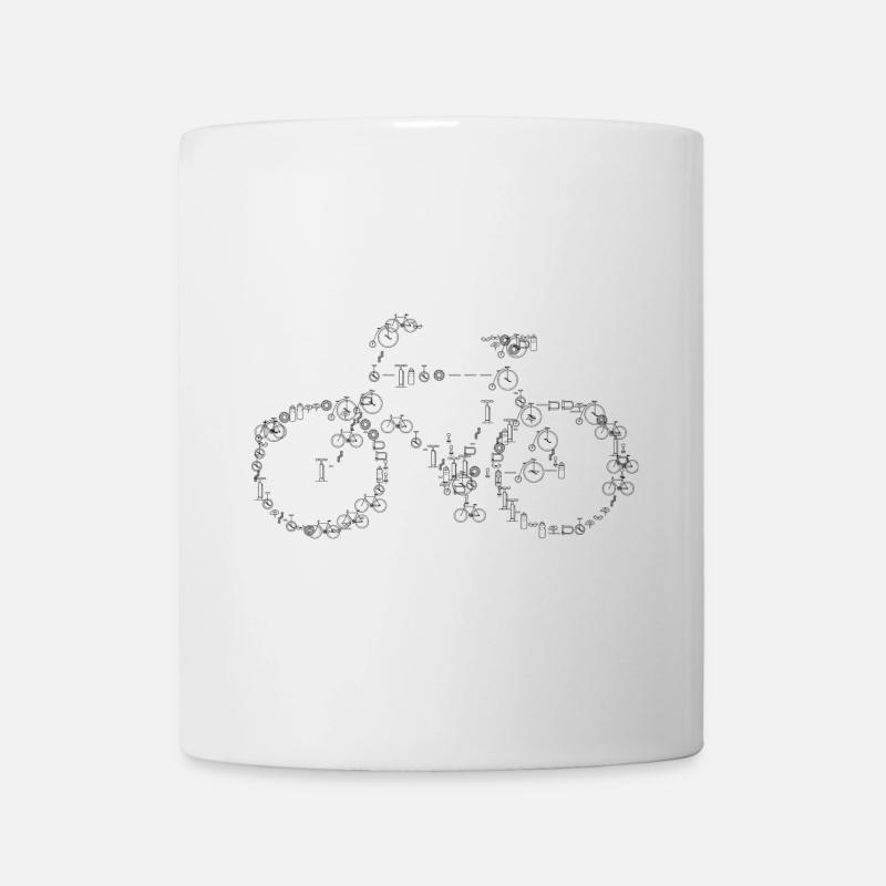 Bicycle Art - Tasse - Weiß