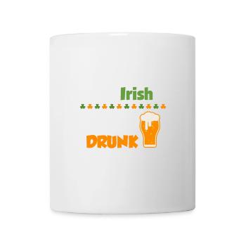 0% Irish - 100% drunk; St. Patrick's Day - Mug - white - Front
