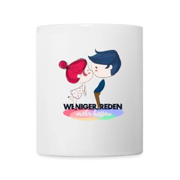 parle moins - baiser - Mug blanc - blanc - Devant
