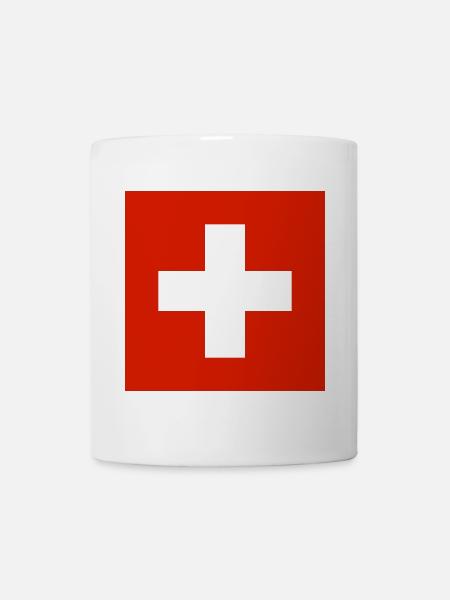 Suisse - Mug blanc - blanc