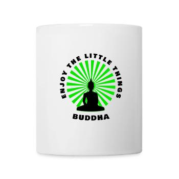 Buddha Enjoy the little things - Tasse - Weiß - Vorne