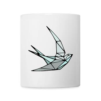 Bird (Schwalbe) Origami - Tasse - Weiß - Vorne
