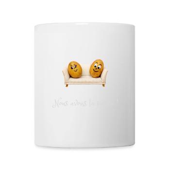 humour patate - Mug blanc - blanc - Devant