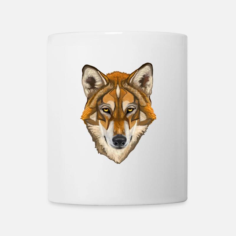 loup - Mug blanc - blanc