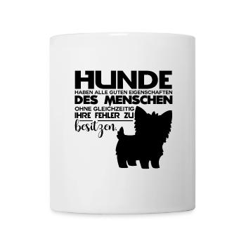 Hundesprüche, Hundeshirt, Lieblingstier Hund, Hund - Tasse - Weiß - Vorne