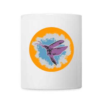 Butterfly Illustration with Pastel Accents - Mug - white - Front