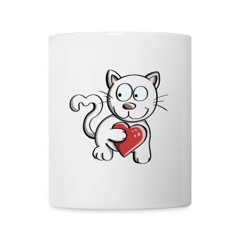 I Love Cats Comic - Cats - Cat - Mug - white - Front