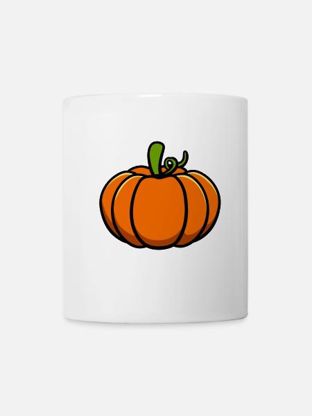 Kürbis - Tasse - Weiß