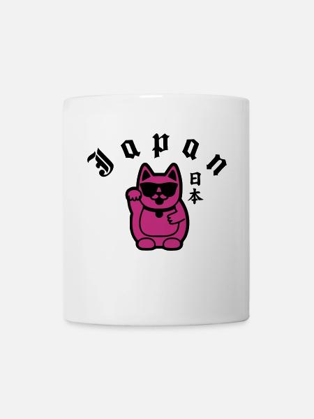 japan cat - Mug blanc - blanc