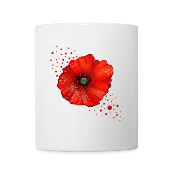 Poppy poppy art - Mug - white - Front