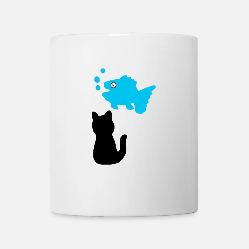Fischgedanken - Tasse - Weiß