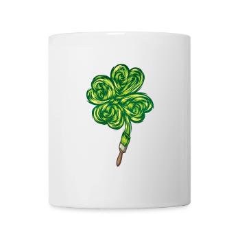Clover - "I make my own luck" - Tasse - Weiß - Vorne