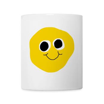 Yellow Face Smile - Tasse - Weiß - Vorne
