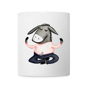 Yoga Donkey - Mug - white - Front