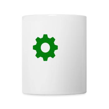 Zahnrad - Tasse - Weiß - Vorne