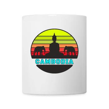 Cambodia / Buddha / Elephant / Gift - Mug - white - Front