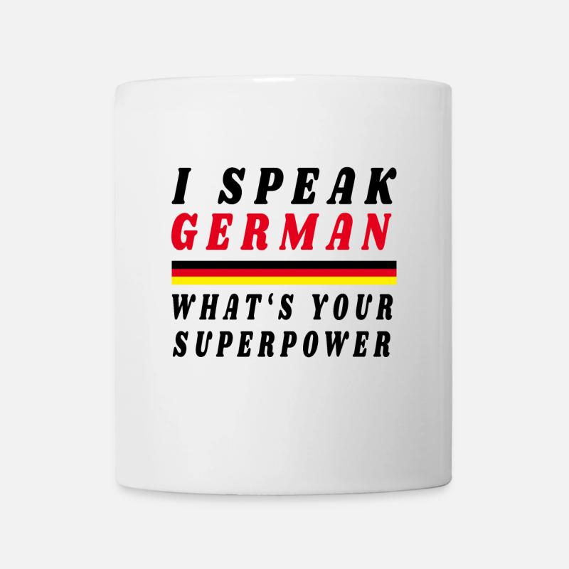 I speak German Deutschland Patriot - Tasse - Weiß