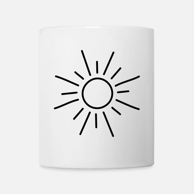 Sonne - Tasse - Weiß
