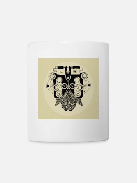 Phoropter Hibou Poster - Mug blanc - blanc