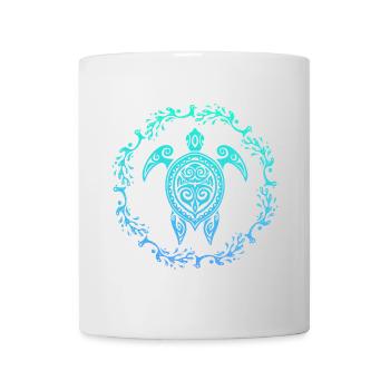 Schildkröte Mandala Meer Thailand Geschenk - Tasse - Weiß - Vorne