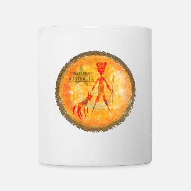 Aboriginal Kunstafari Australien - Tasse - Weiß