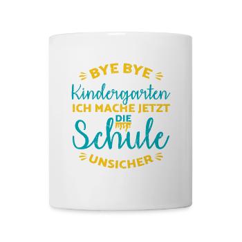Kita Abgänger Schulkind Einschulung Kindergarten - Tasse - Weiß - Vorne