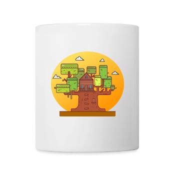 Baumhaus Abenteuer - Tasse - Weiß - Vorne