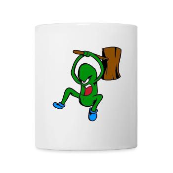 Angry Cucumber - Mug - white - Front