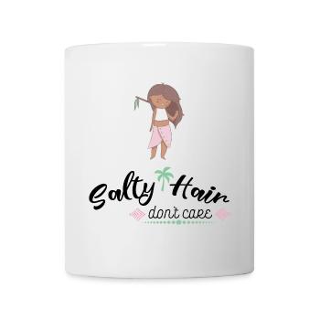 Héroïne tropicale avec flèche et palmier - Mug blanc - blanc - Devant