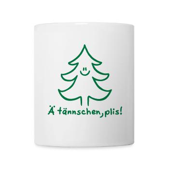 Ä tännschen, plis - Tannenbaum - Attention, please - Tasse - Weiß - Vorne